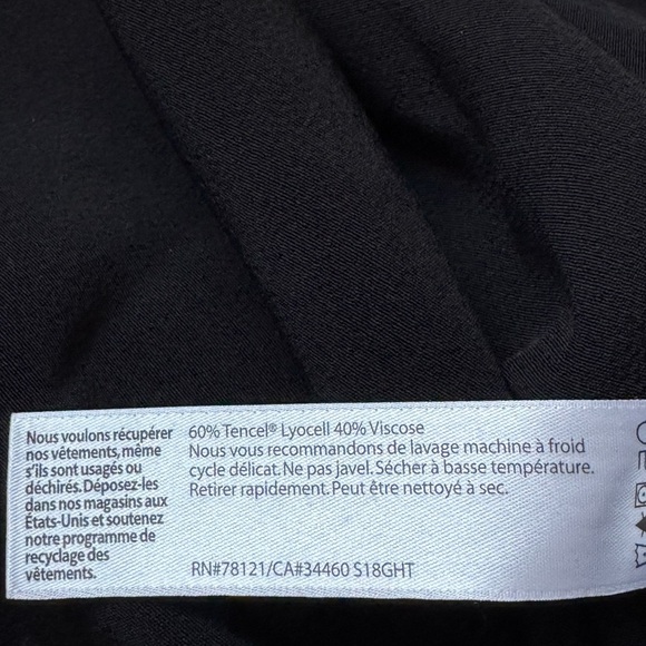 Eileen Fisher Halter Maxi Dress Womens Size Large Black Easy Care Front Cutout - Picture 7 of 7